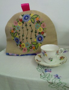 flower tea cosy